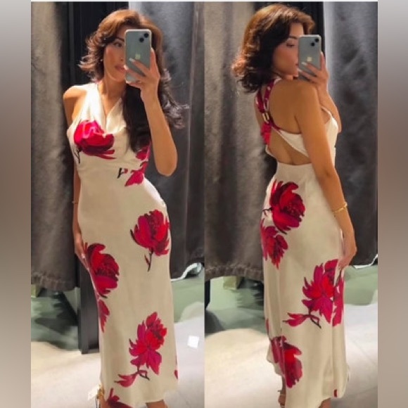 34. NWOT Zara influencer Fav floral Maxi - Picture 6 of 6